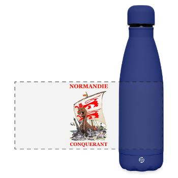 DIE NORMANDIE EROBERT Louis RUNEMBERG © Adagp - Matte Panorama Isolierflasche 500 ml - Dunkelblau  - Vorne