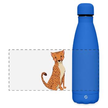 Guépard - Gourde isotherme panoramique mate 500 ml - bleu roi - Devant