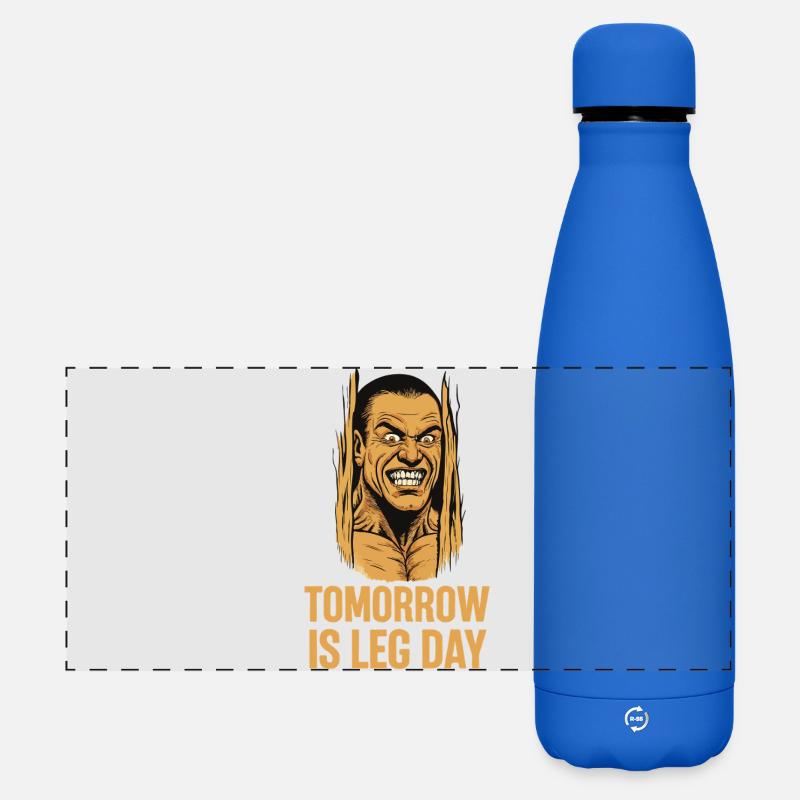 Tomorrow Is Leg Day Brute - Matte Panoramic Thermal Bottle 500 ml - royal blue