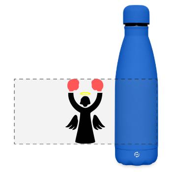 Boxer Angel Pictogram Funny - Matte Panoramic Thermal Bottle 500 ml - royal blue - Front