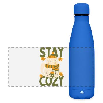 Stay Cozy - Matte Panoramic Thermal Bottle 500 ml - royal blue - Front