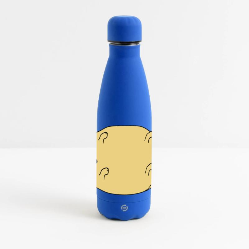Chien regarde sa queue Gourde isotherme panoramique mate 500 ml