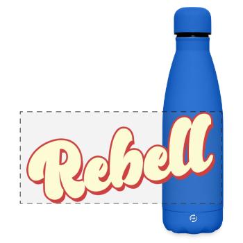 rebel dieb rowdy rebell bandit hustler gang crime - Matte Panoramic Thermal Bottle 500 ml - royal blue - Front