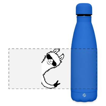Lama Cool Sonnenbrille Not My Problama Peace Hand - Matte Panorama Isolierflasche 500 ml - Königsblau - Vorne
