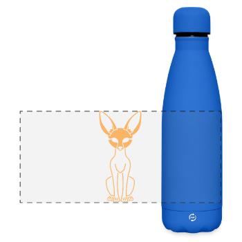 Fennec - Matte Panoramic Thermal Bottle 500 ml - royal blue - Front
