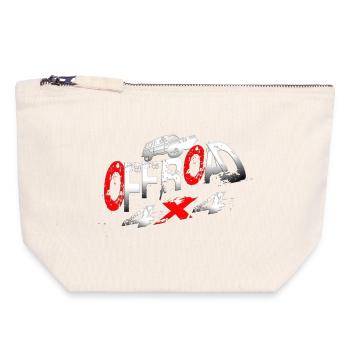 Offroad vehicle 4x4 - Canvas Zip Pouch 18 x 19 cm - nature - Front