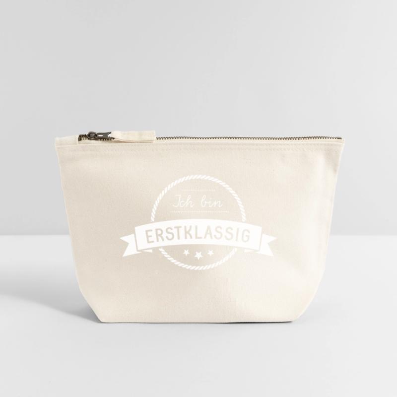 first-class - training - color adjustable! Canvas Zip Pouch 18 x 19 cm