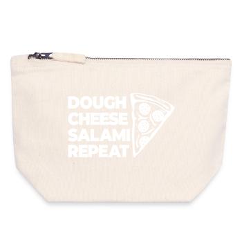 Dough Cheese Salami Again - Canvas Zip Pouch 18 x 19 cm - nature - Front