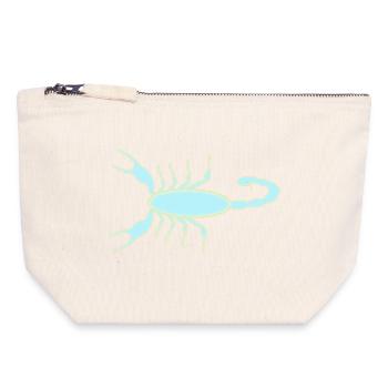 Imperial Scorpion Ultraviolet Glow - Canvas Zip Pouch 18 x 19 cm - nature - Front