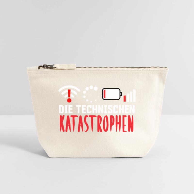 Nerd Computer DIE TECHNISCHEN KATASROPHEN LUSTIG Canvas Reißverschluss-Täschchen (18 x 19 cm)