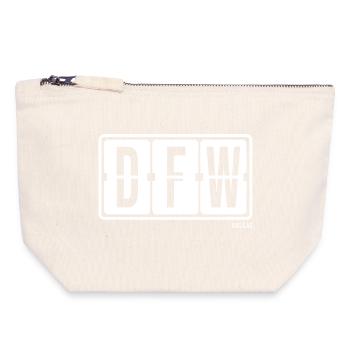 Dallas DFW, City Souvenir Hoodie, Mütze, Tasse - Canvas Reißverschluss-Täschchen (18 x 19 cm) - Naturweiß - Vorne