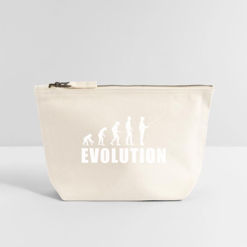 Cadeau de pêcheur EVOLUTION Pochette zippée en toile 18 x 19 cm