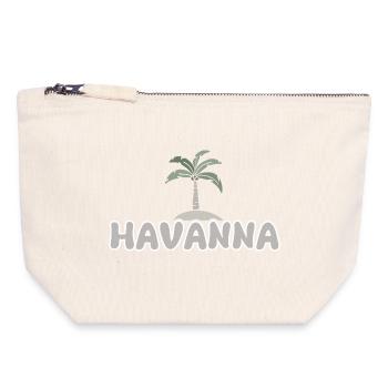 La Havane La Havane - Pochette zippée en toile 18 x 19 cm - blanc naturel - Devant