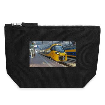 ICNG Rotterdam Central - Canvas Reißverschluss-Täschchen (18 x 19 cm) - Schwarz - Vorne