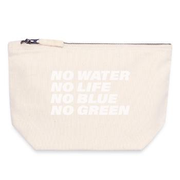 WATER - Canvas Zip Pouch 18 x 19 cm - nature - Front