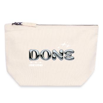 Finished 2028 Chrome Bubble Design - Canvas Zip Pouch 18 x 19 cm - nature - Front