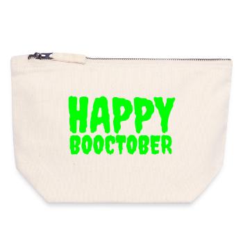 Kürbis Halloween Wahnsinn - Canvas Reißverschluss-Täschchen (18 x 19 cm) - Naturweiß - Vorne