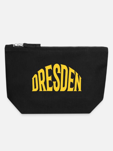 Dresden - Canvas Reißverschluss-Täschchen (18 x 19 cm) - Schwarz