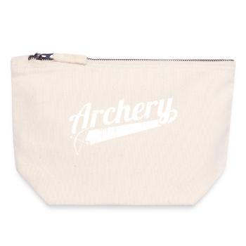 Archery - Canvas Zip Pouch 18 x 19 cm - nature - Front