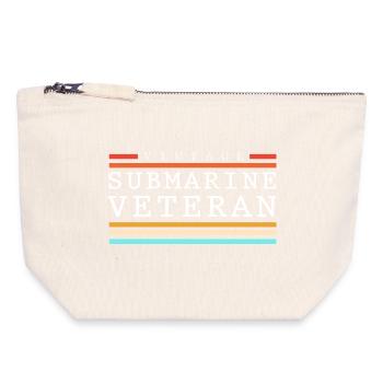 July 8 Submarine Submarine Veteran Navy USA - Canvas Zip Pouch 18 x 19 cm - nature - Front