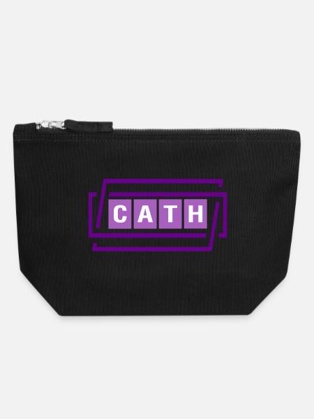 Cath - Canvas Reißverschluss-Täschchen (18 x 19 cm) - Schwarz