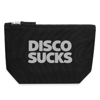 Disco Sucks - Canvas Zip Pouch 18 x 19 cm - black - Front