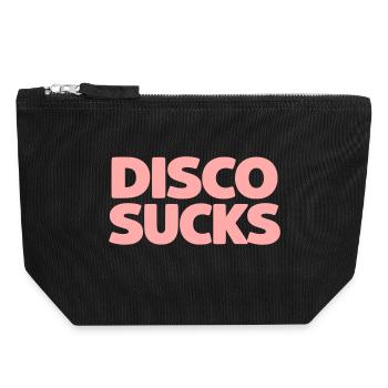 Disco Sucks - Canvas Zip Pouch 18 x 19 cm - black - Front