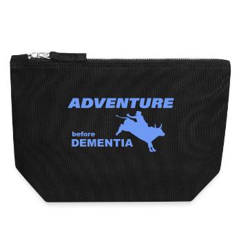 RODEO ADVENTURE - Canvas Zip Pouch 18 x 19 cm - black - Front