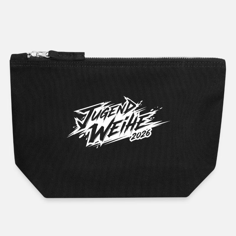 Youth Consecration 2026 - Canvas Zip Pouch 18 x 19 cm - black