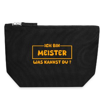 Master - Canvas Zip Pouch 18 x 19 cm - black - Front