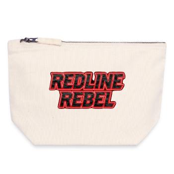 Redline Rebel pour l’autocollant de maillot des fans de JDM Tuning - Pochette zippée en toile 18 x 19 cm - blanc naturel - Devant