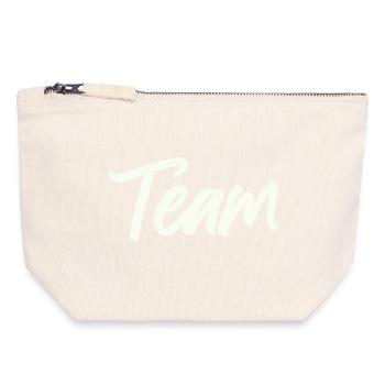 Team - Canvas Zip Pouch 18 x 19 cm - nature - Front