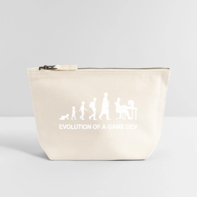 Game Developer Evolution Canvas Reißverschluss-Täschchen (18 x 19 cm)