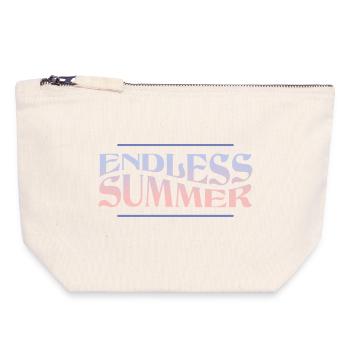Endless Summer – Retro Summer Vibes - Canvas Zip Pouch 18 x 19 cm - nature - Front