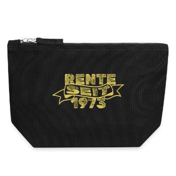 1973 - Canvas Zip Pouch 18 x 19 cm - black - Front