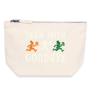 Team Irish Abschied St. Patrick's Day - Canvas Reißverschluss-Täschchen (18 x 19 cm) - Naturweiß - Vorne