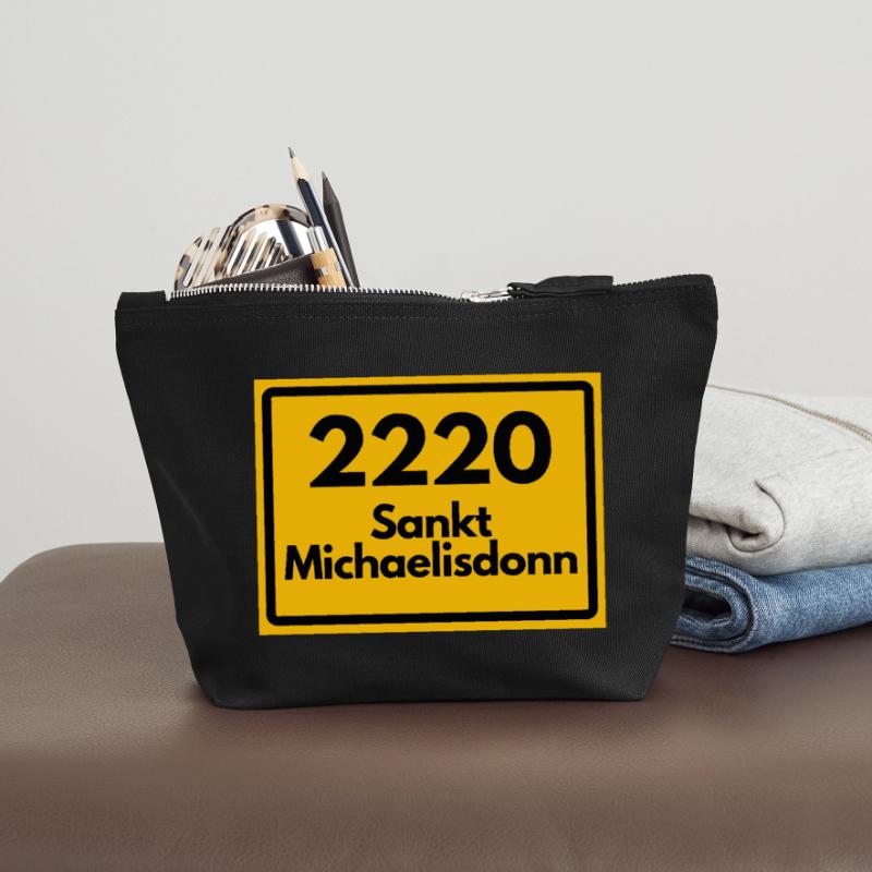 OLD POSTCODE POSTCODE 2220 SANKT MICHAELISDONN Canvas Zip Pouch 18 x 19 cm