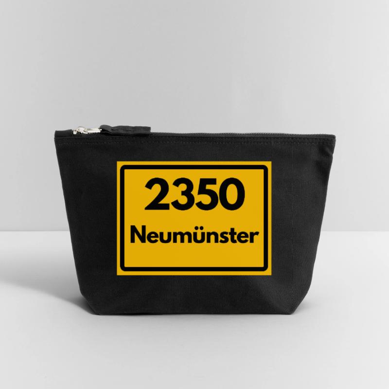 OLD POSTCODE POSTCODE RETRO 2350 NEUMÜNSTER – STOR Canvas Zip Pouch 18 x 19 cm