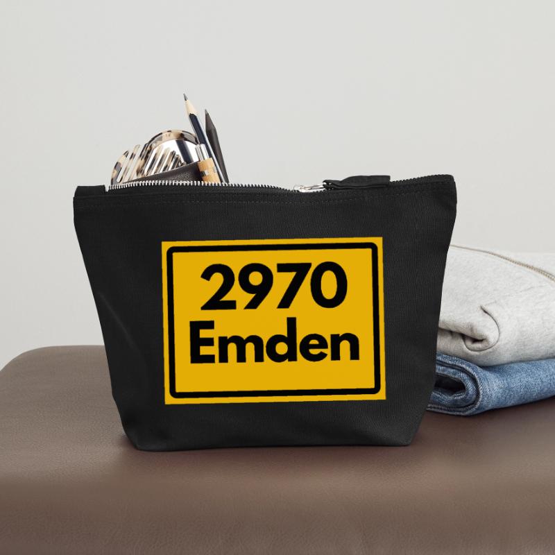 ANCIEN CODE POSTAL RÉTRO ⚓ 2970 Emden Moin Moin Pochette zippée en toile 18 x 19 cm