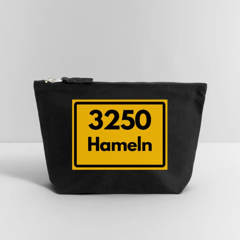 OLD POSTCODE POSTCODE 3250 HAMELN RATTENFÄNGER Canvas Zip Pouch 18 x 19 cm
