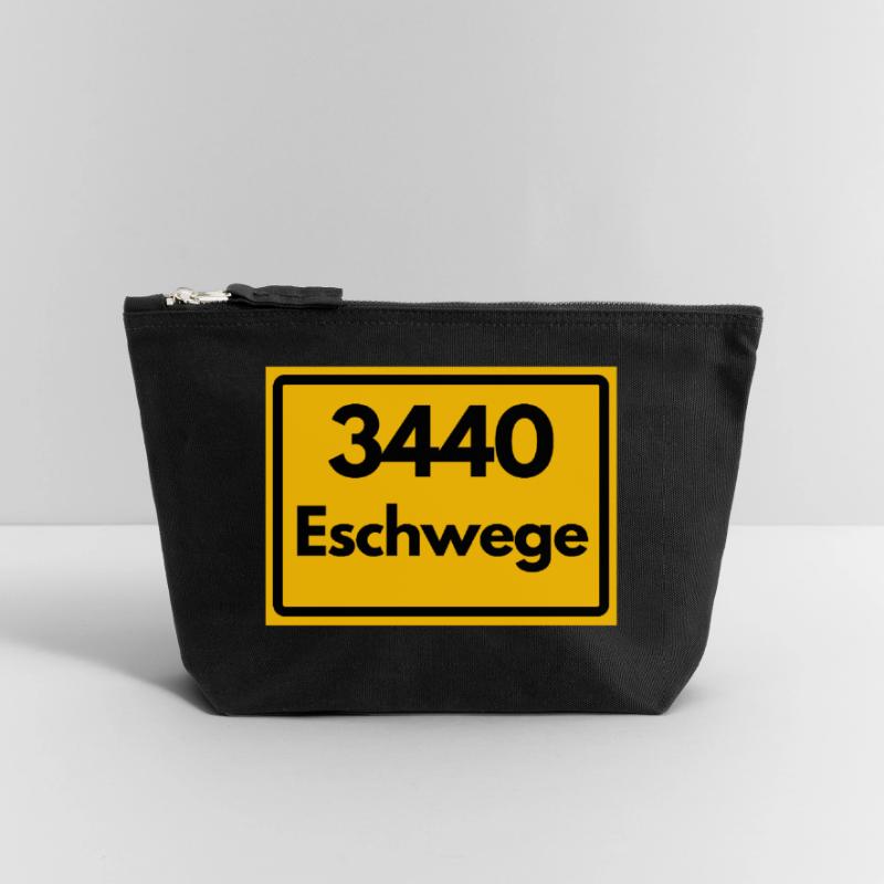 ANCIEN CODE POSTAL RÉTRO 3440 ESCHWEGE Pochette zippée en toile 18 x 19 cm