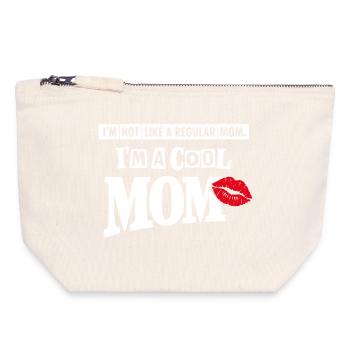 Cooles Mama-Shirt – lustiges Muttertagsgeschenk zum lustigen Kuss - Canvas Reißverschluss-Täschchen (18 x 19 cm) - Naturweiß - Vorne