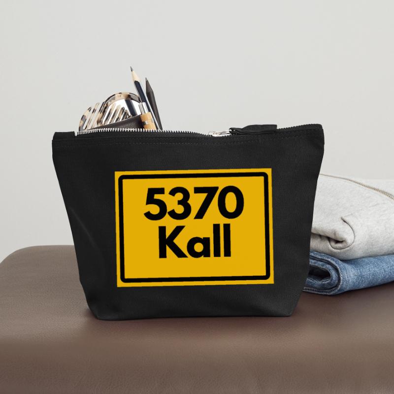 OLD POSTCODE POSTCODE RETRO 5370 KALL Canvas Zip Pouch 18 x 19 cm