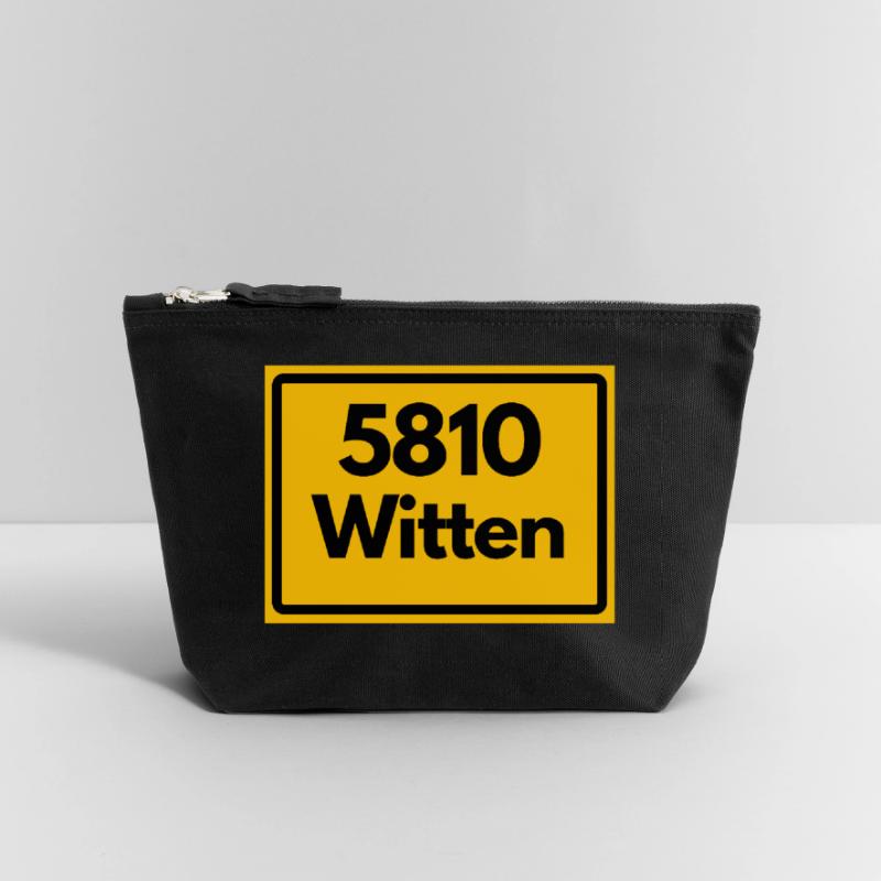 OLD POSTCODE POSTCODE RETRO 5810 WITTEN Canvas Zip Pouch 18 x 19 cm