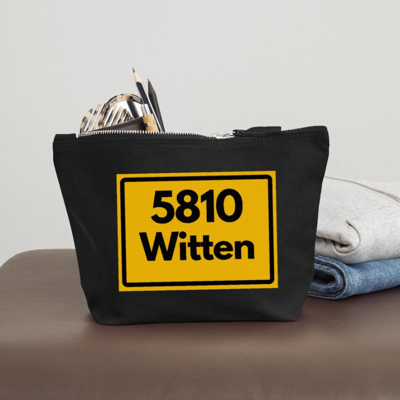 OLD POSTCODE POSTCODE RETRO 5810 WITTEN Canvas Zip Pouch 18 x 19 cm