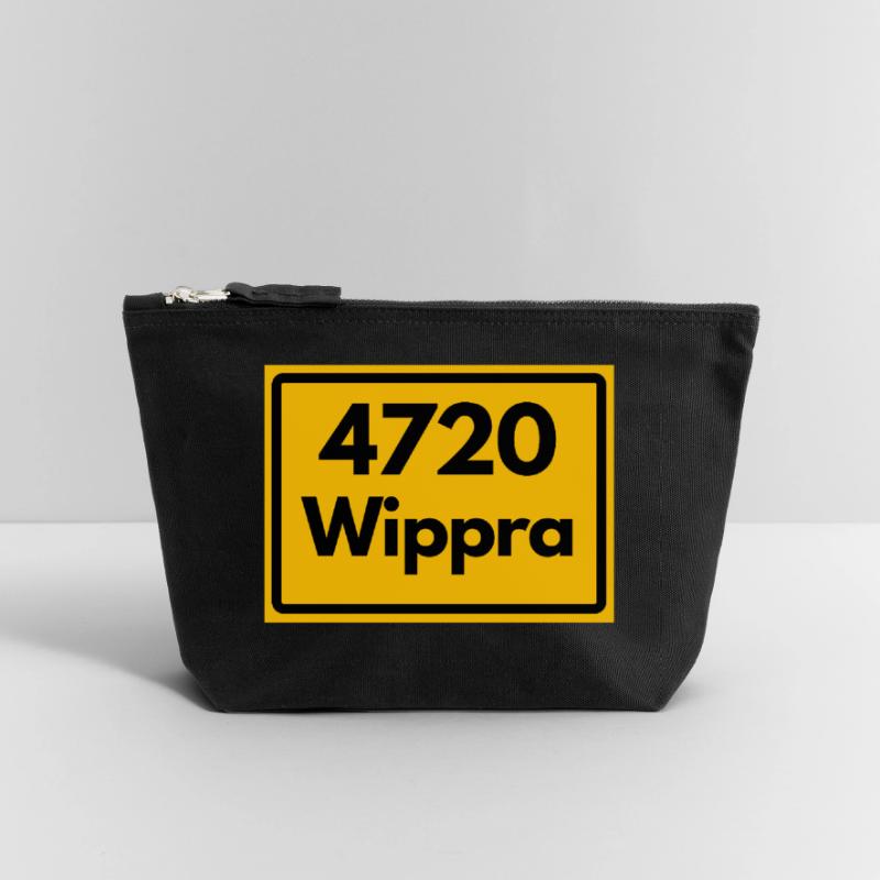OLD POSTCODE POSTCODE 4720 WIPPRA HEIMATSTOLZ Canvas Zip Pouch 18 x 19 cm