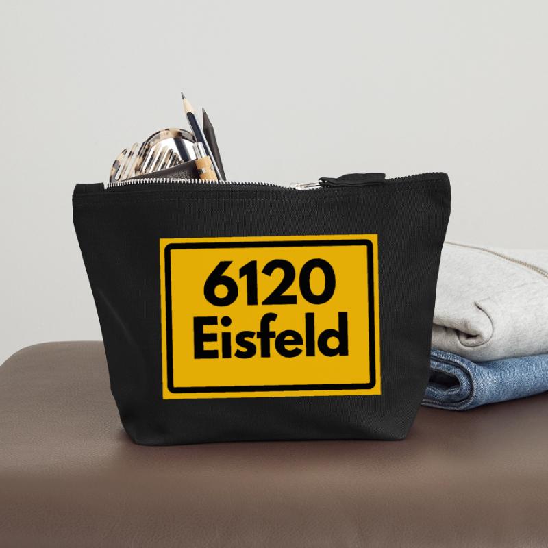 Ancien code postal 6120 Eisfeld | RDA Pochette zippée en toile 18 x 19 cm
