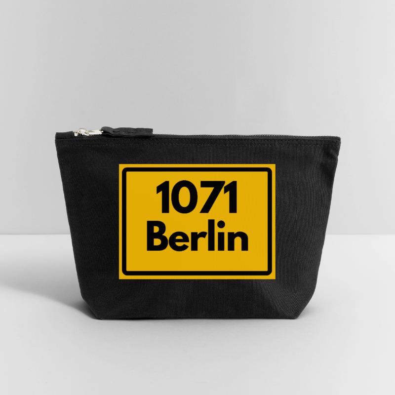 OLD POSTCODE 1071 BERLIN BERLIN OSTALGIE Canvas Zip Pouch 18 x 19 cm