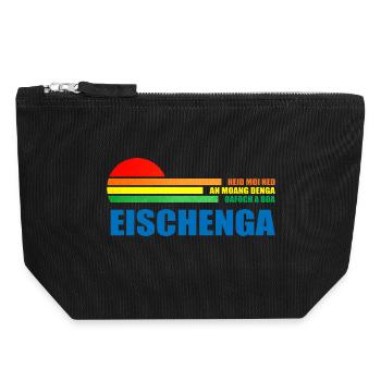 heid moi ned an moang denga oafoch a boa eischenga - Canvas Zip Pouch 18 x 19 cm - black - Front