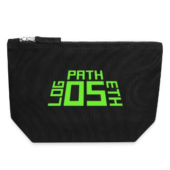 Logos Ethos Pathos Rhetorik Philosophie Student - Canvas Reißverschluss-Täschchen (18 x 19 cm) - Schwarz - Vorne